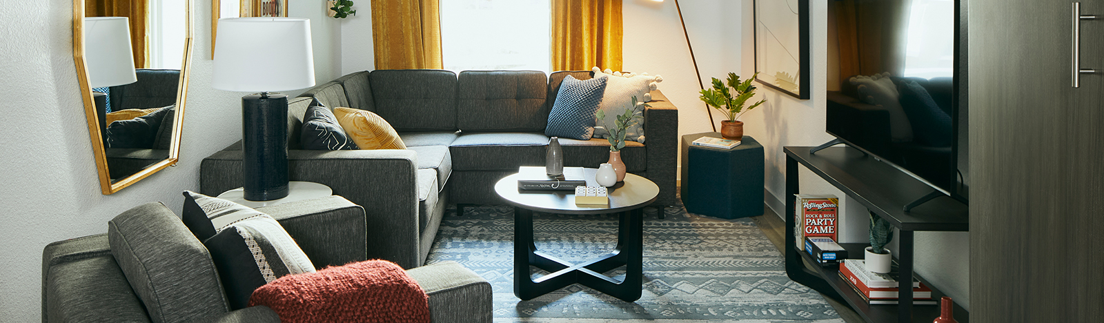 Furnished apartment living room