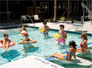 People at Pool