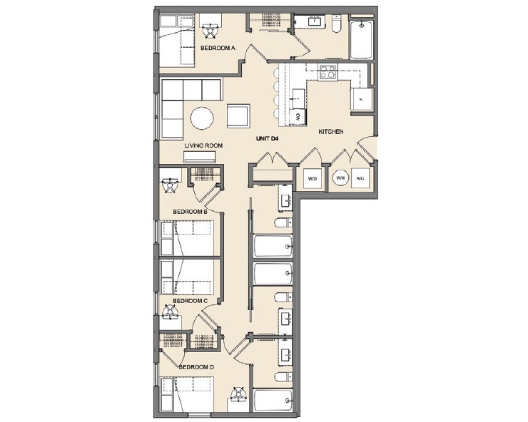 D4 Floor plan