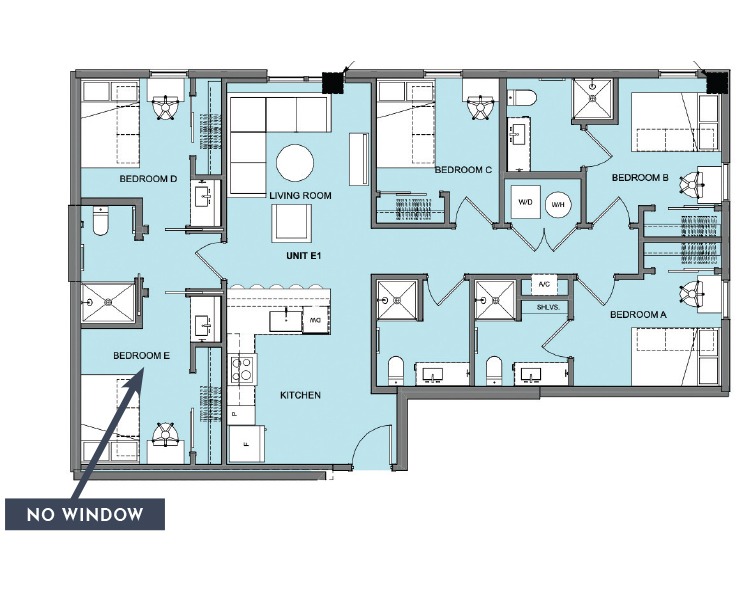 E1 Floor plan